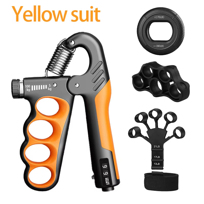 5-60/100/150Kg Grip Strength Gym Wrist Expander Hand Strengthener Adjustable Muscle Recovery Fitness Hand Strength Exercise